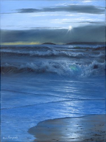 Sunset over Looe Island