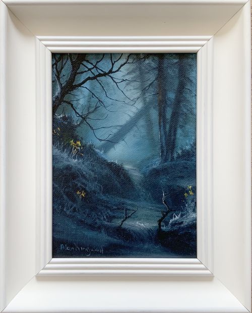 Signs of Spring in a Misty Forest