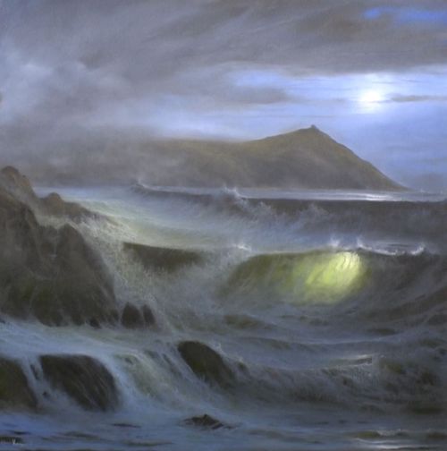 MOONLIGHT AT RAME HEAD