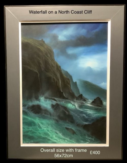 Waterfall on a North Coast Cliff